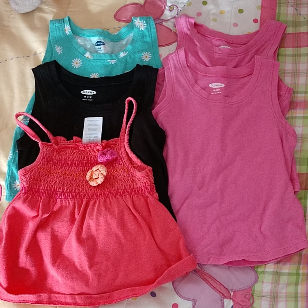 Girls Tank tops lot of 5
